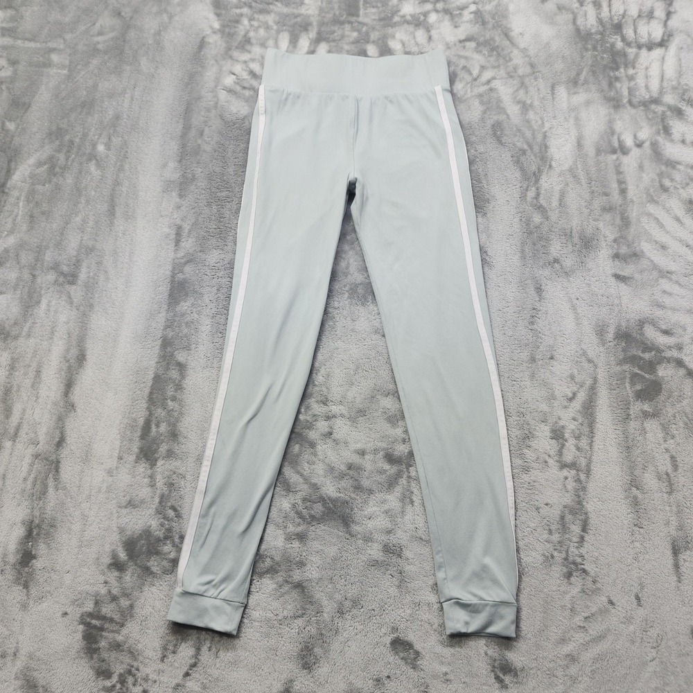 NO BOUNDARIES Pants Womens S Juniors Light Blue Jogger Side Stripe Lounge Casual